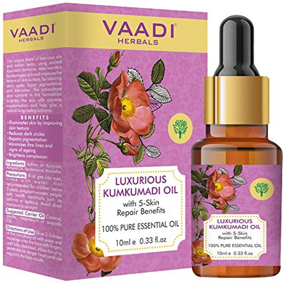 Vaadi Herbals Luxurious Kumkumadi Oil - BUDNE