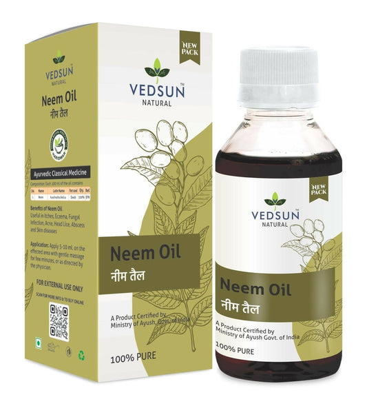 Vedsun Naturals Natural Neem Oil Pure and Organic Massage Oil for Skin & Hair