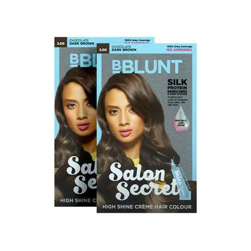 BBlunt Salon Secret High Shine Cr??me Hair Colour Chocolate Dark Brown - BUDNE