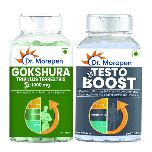Dr. Morepen Gokshura and Testo Boost Tablets Combo for Men - usa canada australia
