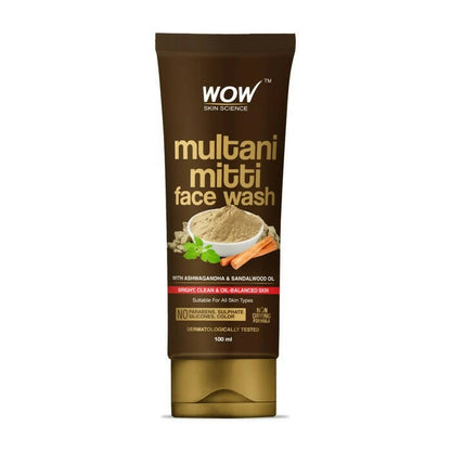 Wow Skin Science Purifying Multani Mitti Face Wash - BUDNEN