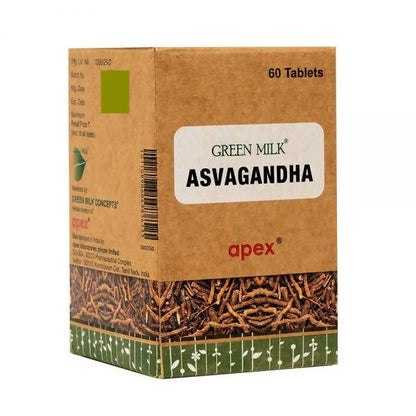 Apex Ayurvedic Green Milk Asvagandha Tablets
