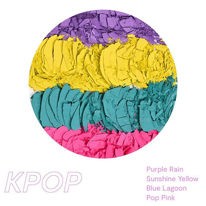 Gush Beauty Eye Like It Stacked - KPOP - 4 in 1 - Purple Rain, Sunshine Yellow, Blue Lagoon & Pop Pink