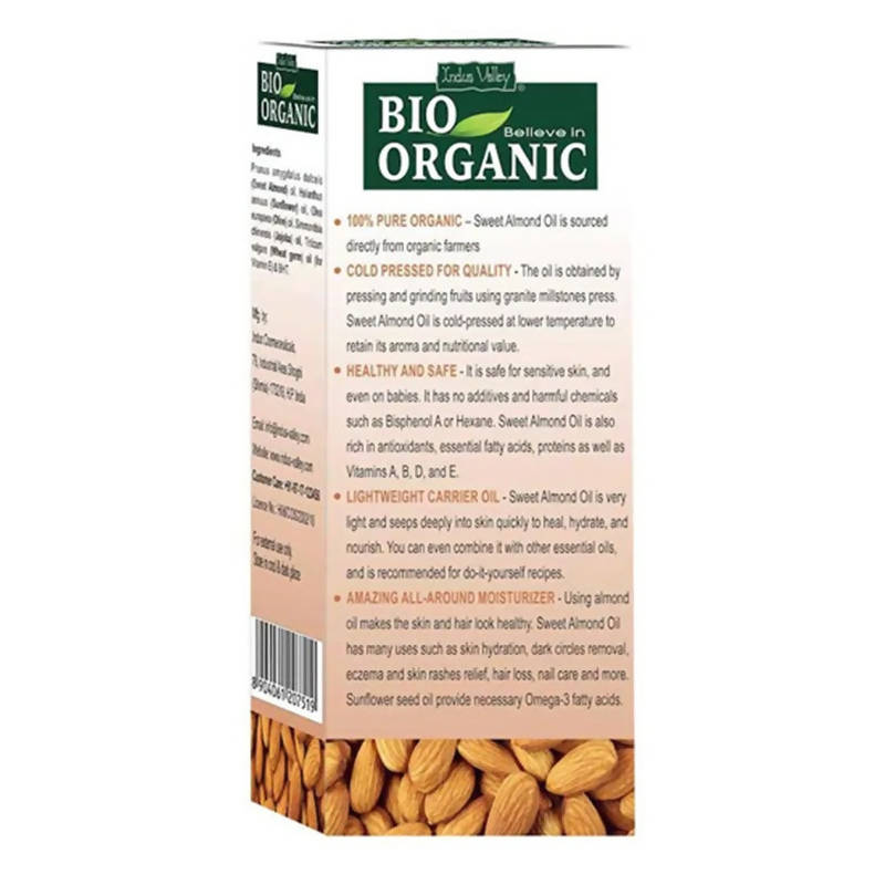 Indus Valley Bio Organic Cold Pressed Sweet Almond Oil