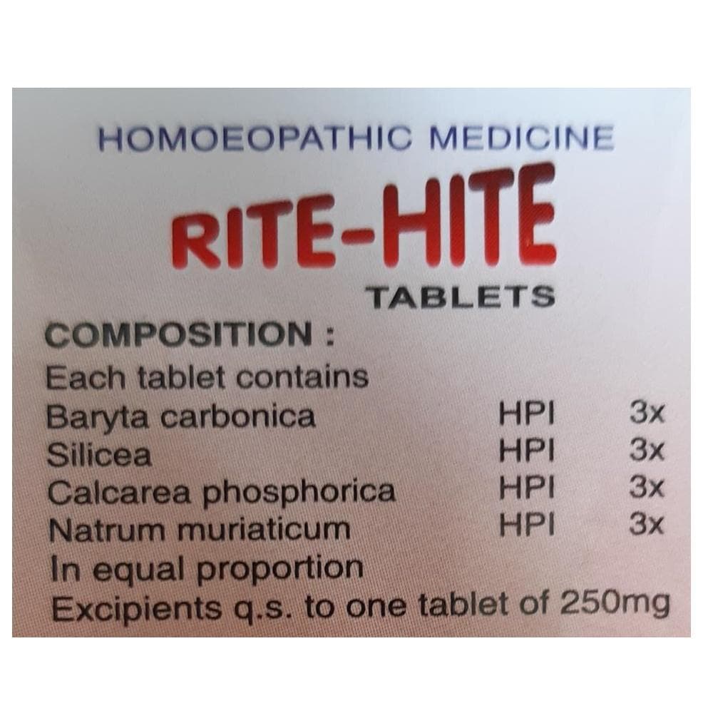 SBL Homeopathy Rite-Hite Tablets