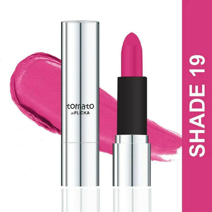 Flicka Tomato Pink Matte Finish Lipstick Shade 19