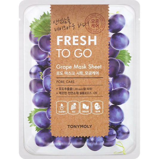 Tonymoly Fresh To Go Grape Mask Sheet Pore Care - BUDEN