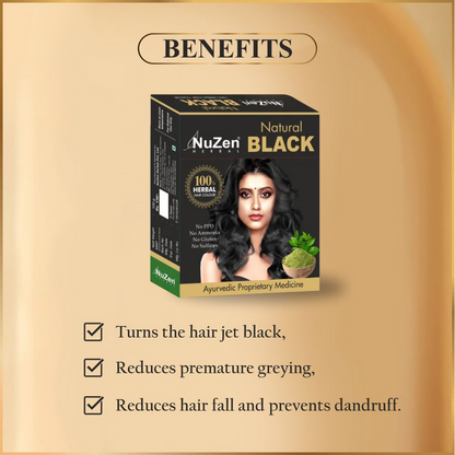 NuZen Herbal Natural Black Henna