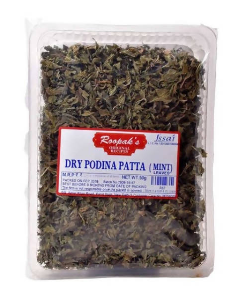 Roopak's Dry Podina Patta (Mint Leaves) -  USA, Australia, Canada 