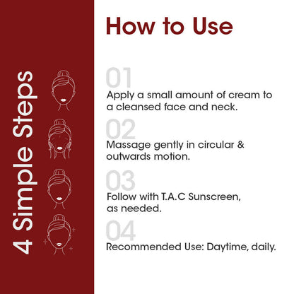 TAC - The Ayurveda Co. Kumkumadi Day Cream for Glowing Skin with SPF 20