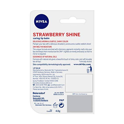 Nivea Strawberry Shine Lip Balm