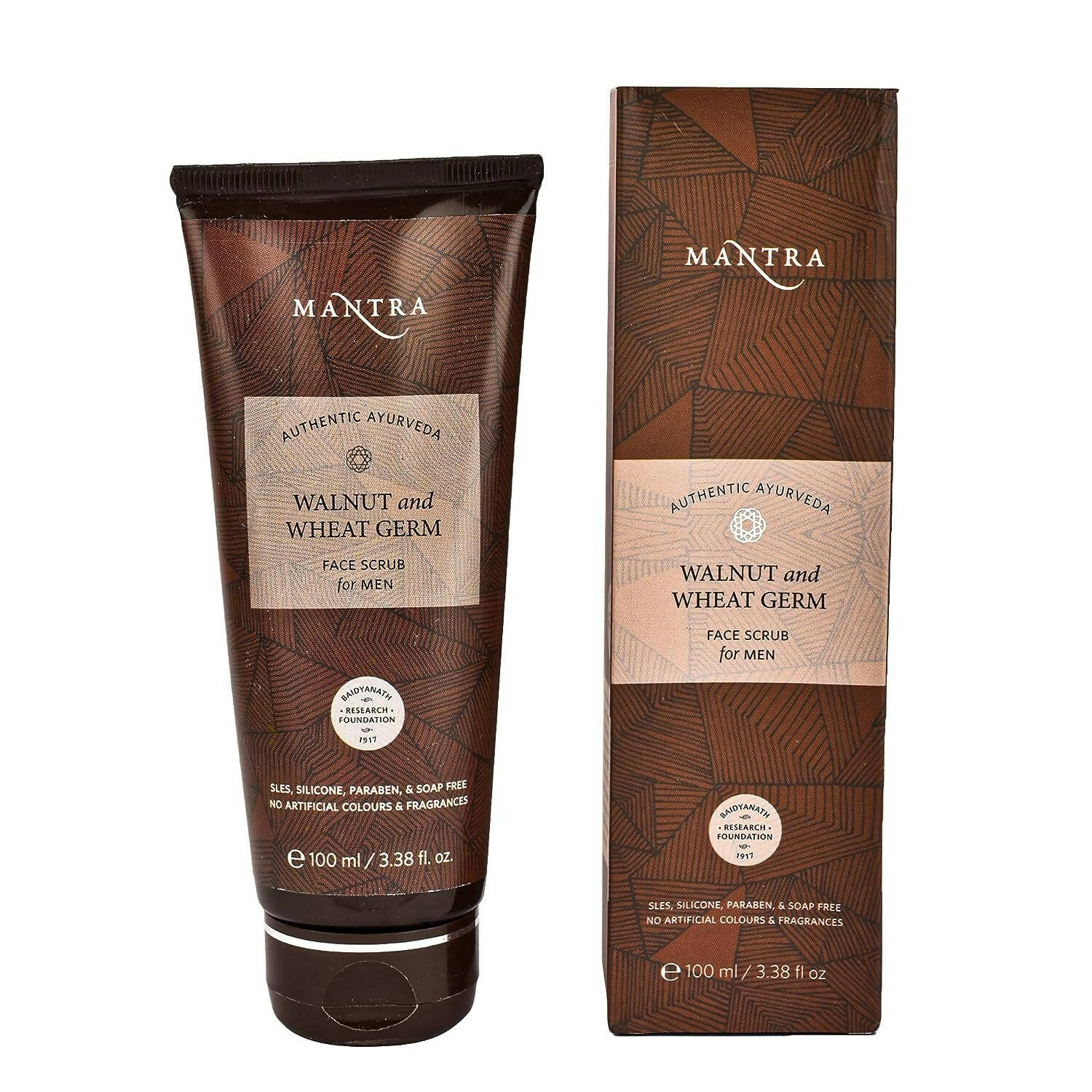 Mantra Herbal Walnut & Wheat Germ Face Scrub For Men - BUDEN