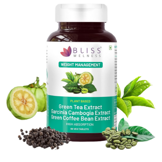 Bliss Welness Green Tea + Garcinia + Green Coffee Bean Extract Tablets -  usa australia canada 