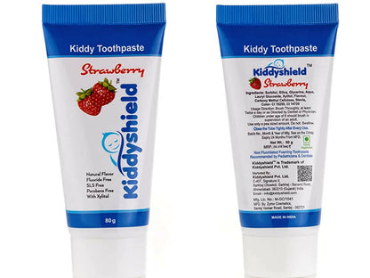 Kiddyshield Fluoride Free Formula Baby Toothpaste Strawberry For Kids 1- 5 Years