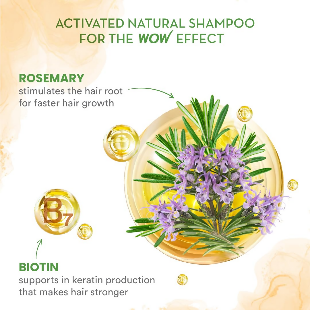 Wow Skin Science Rosemary With Biotin Hair Growth Shampoo
