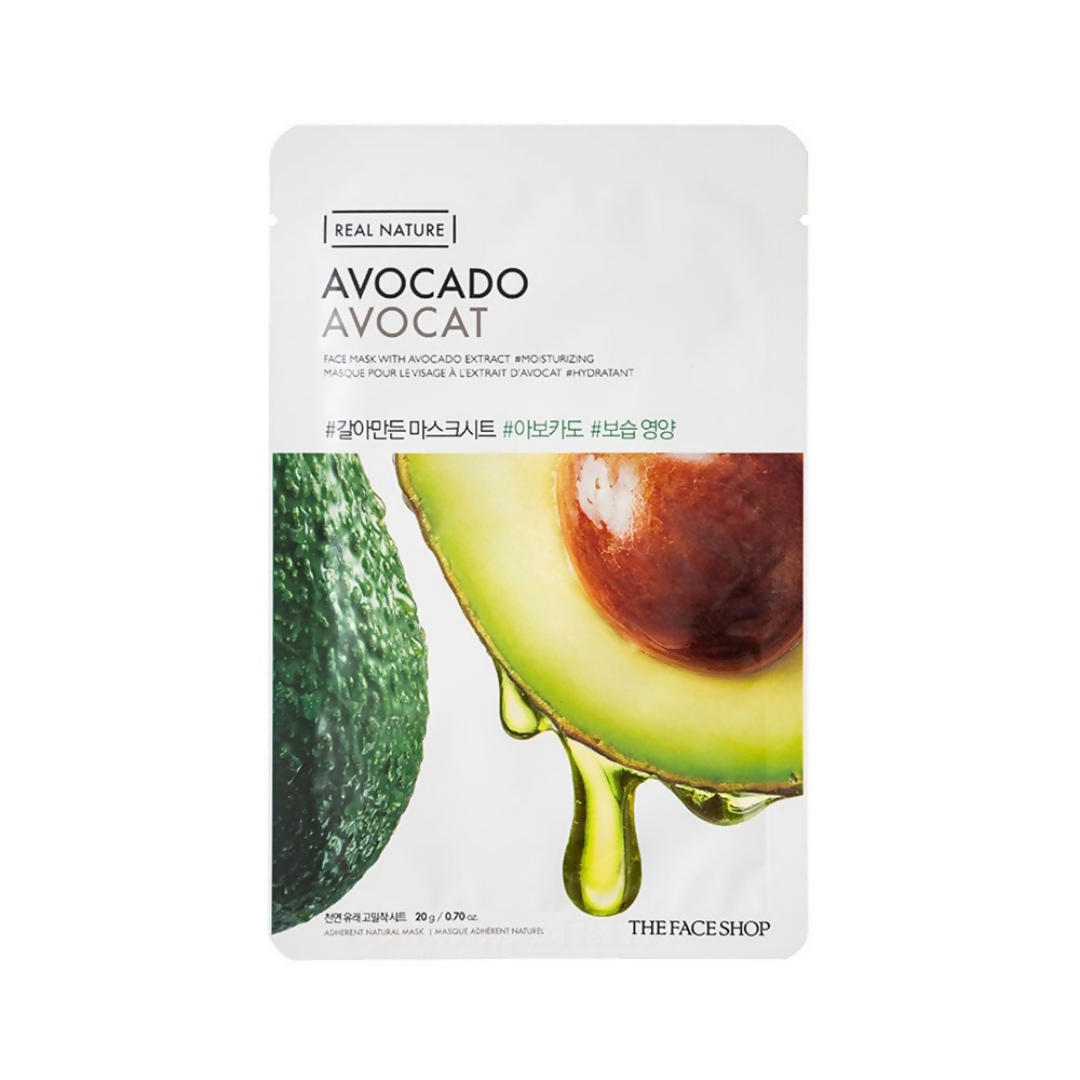 The Face Shop Real Nature Avocado Face Mask - usa canada australia