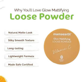 Mamaearth Glow Mattifying Loose Powder