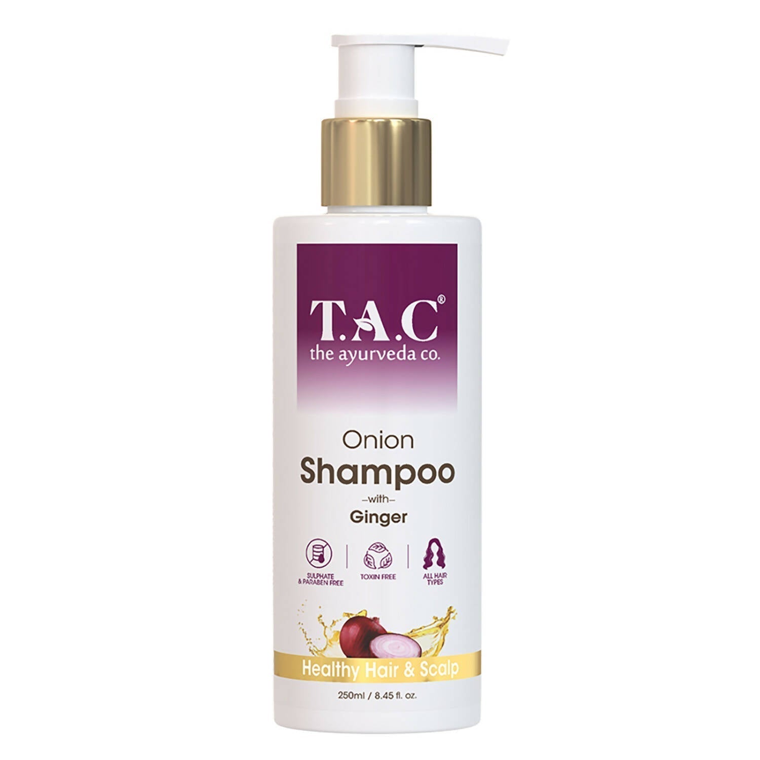 TAC - The Ayurveda Co. Onion Hair Shampoo for Hair Regrowth & Frizz Free Hair -  buy in usa 