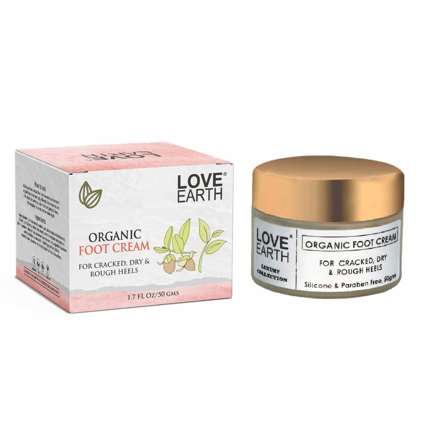 Love Earth Organic Foot Cream For Cracked & Dry Heels