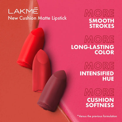 Lakme Cushion Matte Lipstick - Red Bomb Shell