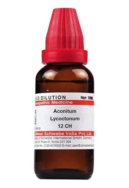 Dr. Willmar Schwabe India Aconitum Lycoctonum Dilution 12 ch