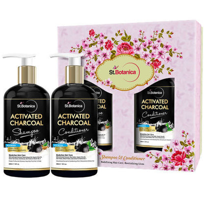 St.Botanica Activated Charcoal Shampoo And Conditioner Combo