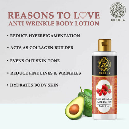 Buddha Natural Anti Wrinkle Body Lotion - For Wrinkles & Fine Lines