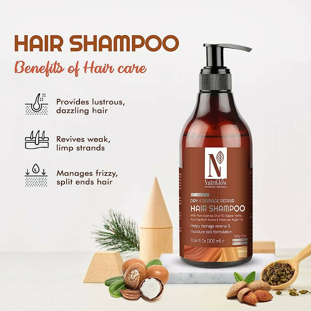 NutriGlow Advanced Organics Bio Dry and Damage Repair Shampoo