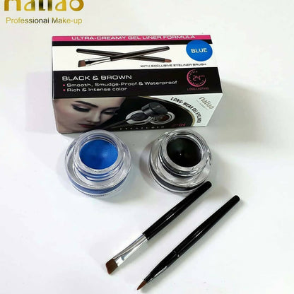Maliao Longwear 24 Hrs Stay Gel Eyeliner (Black & Blue)