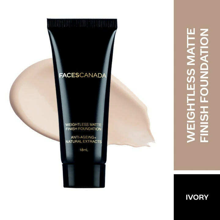 Faces Canada Weightless Matte Finish Foundation-Ivory 01