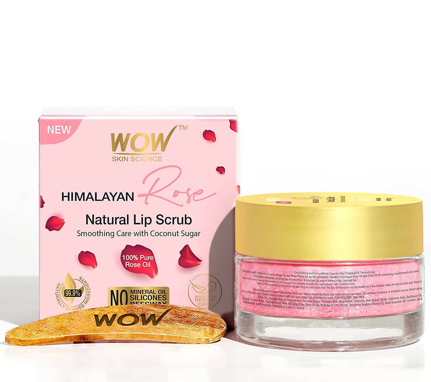 WOW Skin Science Himalayan Rose Lip Scrub - BUDNE