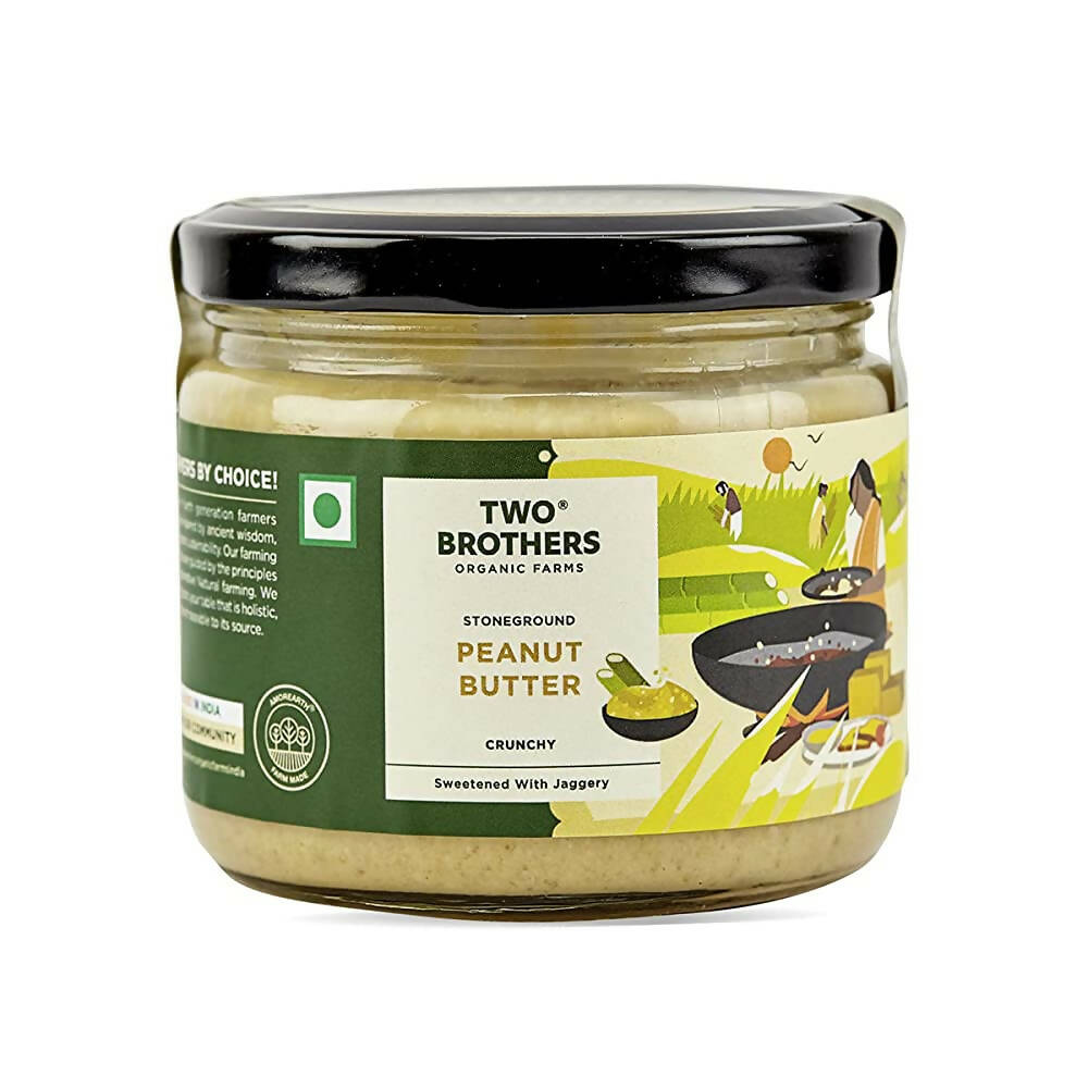 Two Brothers Organic Farms Peanut Butter Crunchy| Sweetened with Jaggery - buy in USA, Australia, Canada