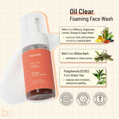 Biocule Oil Clear Foaming Face Wash
