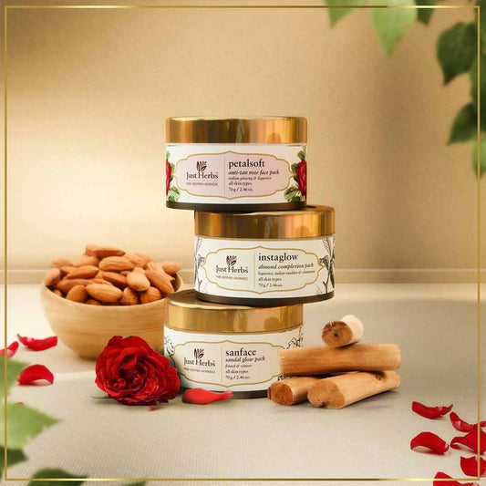 Just Herbs Ayurvedic Face Pack Trio Combo