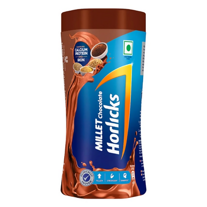 Horlicks Millet Chocolate Flavor Nutrition Drink Powder -  USA, Australia, Canada 