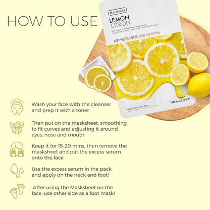 The Face Shop Real Nature Lemon Face Mask