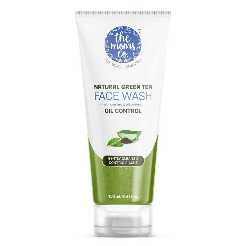 The Moms Co Natural Green Tea Face Wash - BUDNE