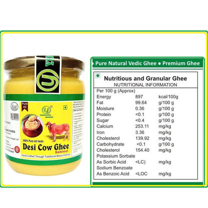 Yugmantra Organic Foods Pure A2 Natural Desi Cow Ghee Sahiwal