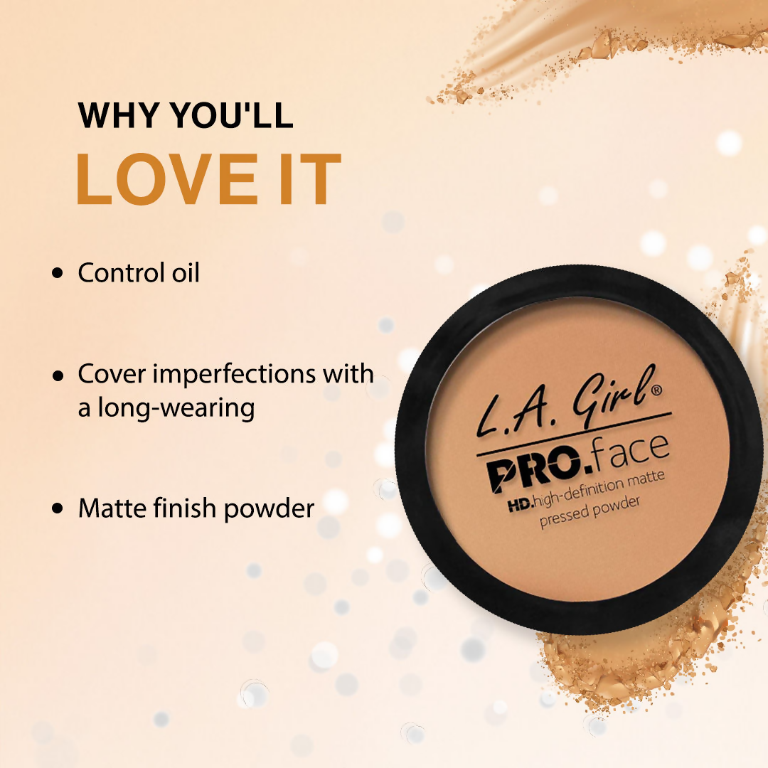 L.A. Girl HD PRO Face Pressed Powder - Warm Honey