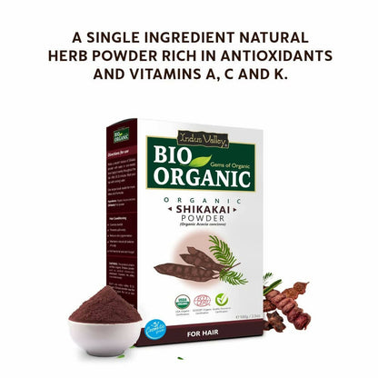 Indus Valley Bio Organic Shikakai Fruit Powder