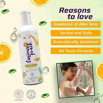 Curious Peach Herbal Face & Body Wash