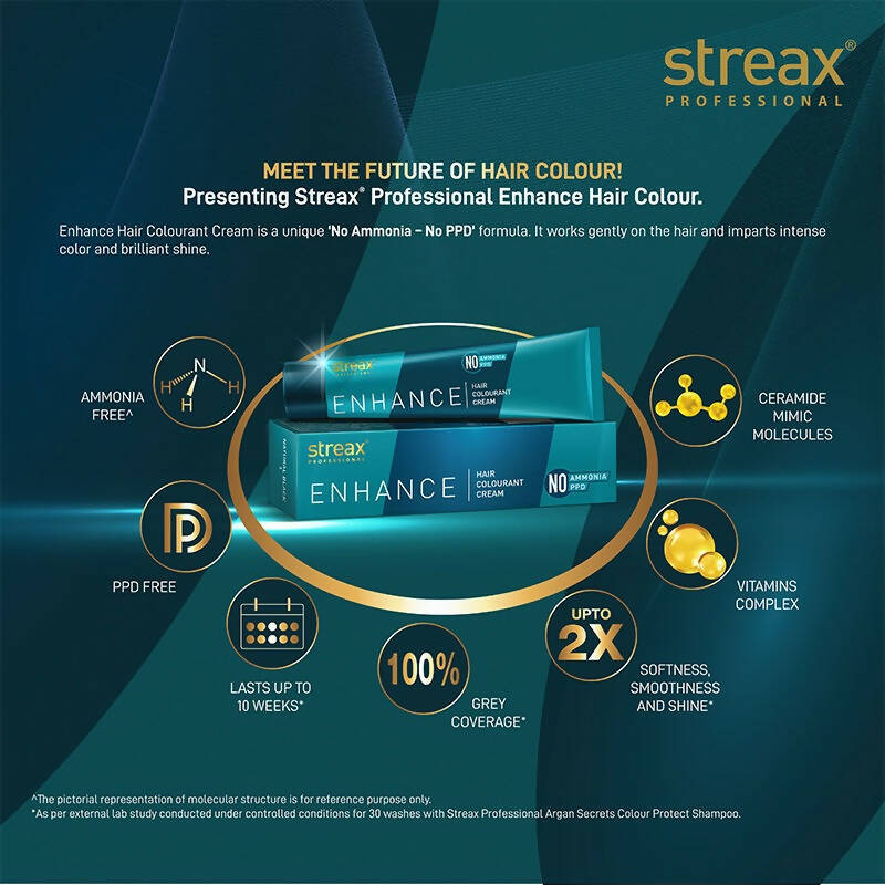 Streax Professional Enhance Hair Colourant - Burgundy 3.16