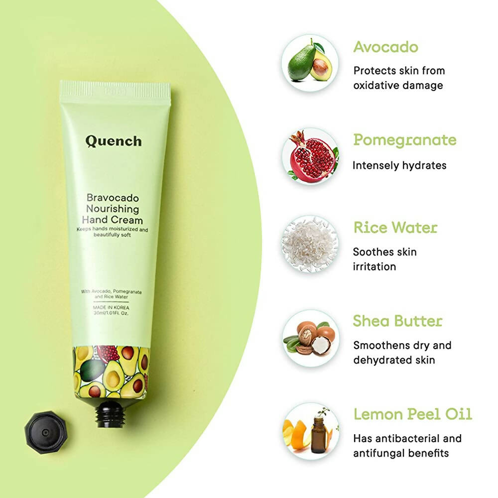 Quench Botanics Bravocado Nourishing Hand Cream