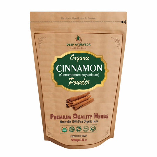 Deep Ayurveda Organic Cinnamon Powder - usa canada australia
