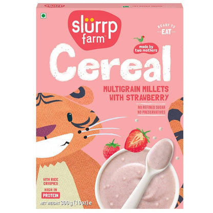 Slurrp Farm Multigrain Millets With Strawberry Cereal