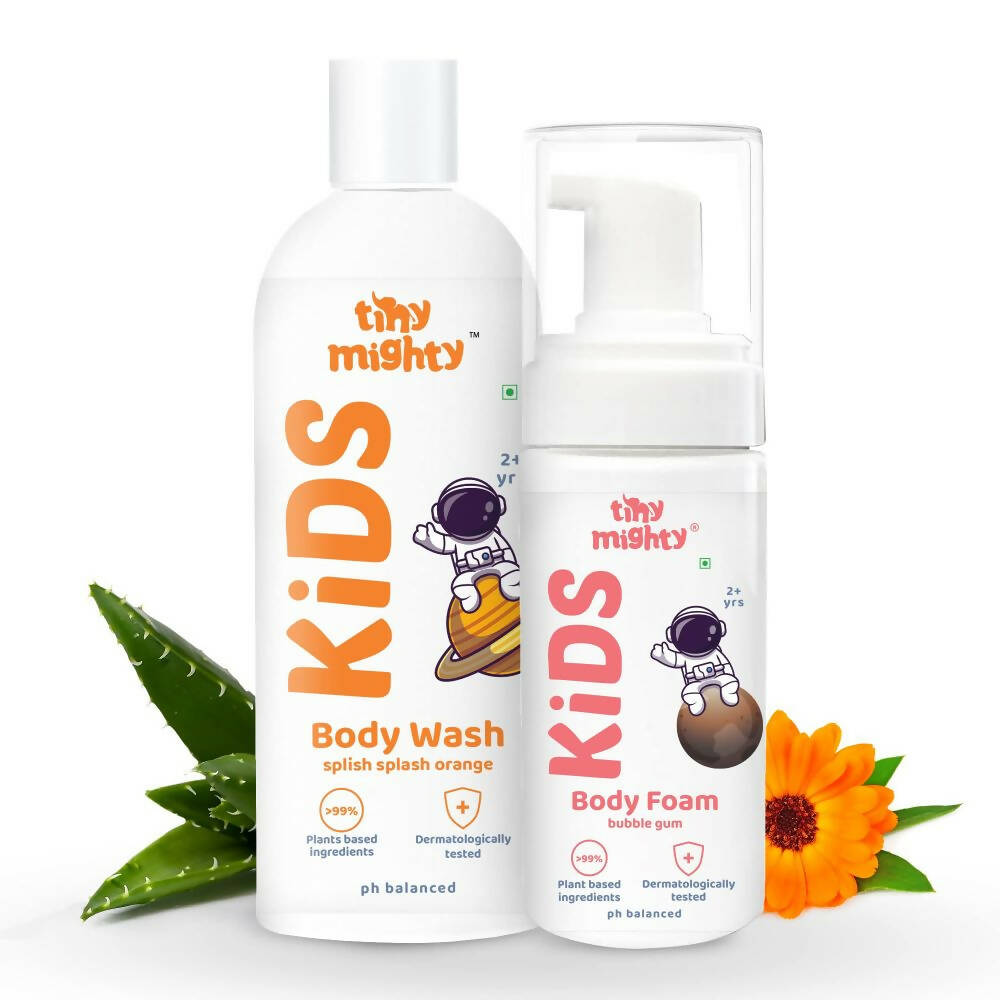 Tiny Mighty Kids Body Wash & Foam Wash Combo -  USA, Australia, Canada 