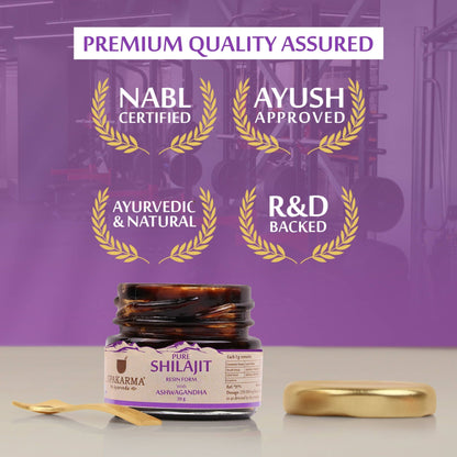 Upakarma Ayurveda Pure SJ Resin with Safed Musli & Pure SJ Resin with Ashwagandha Combo