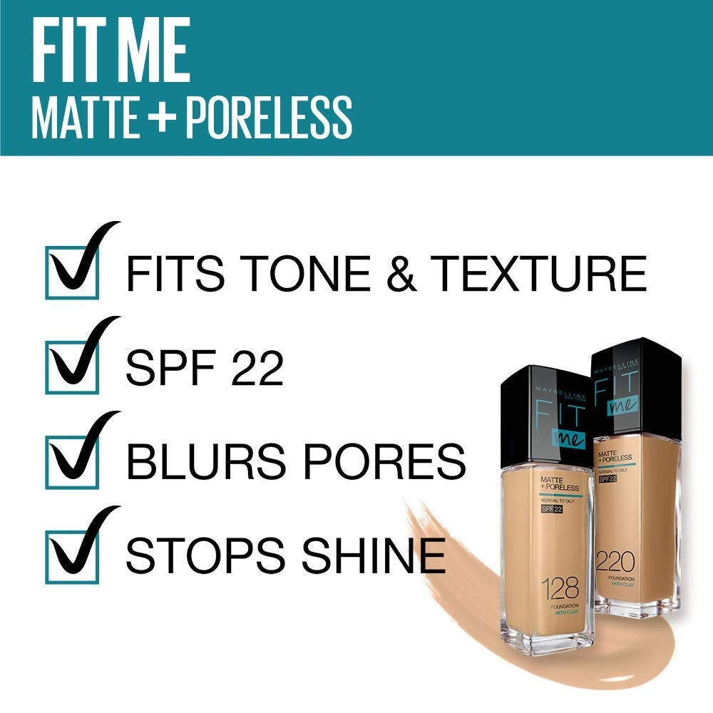 Maybelline New York Fit Me Matte + Poreless Liquid Foundation Tube -115 Ivory (18 Ml)