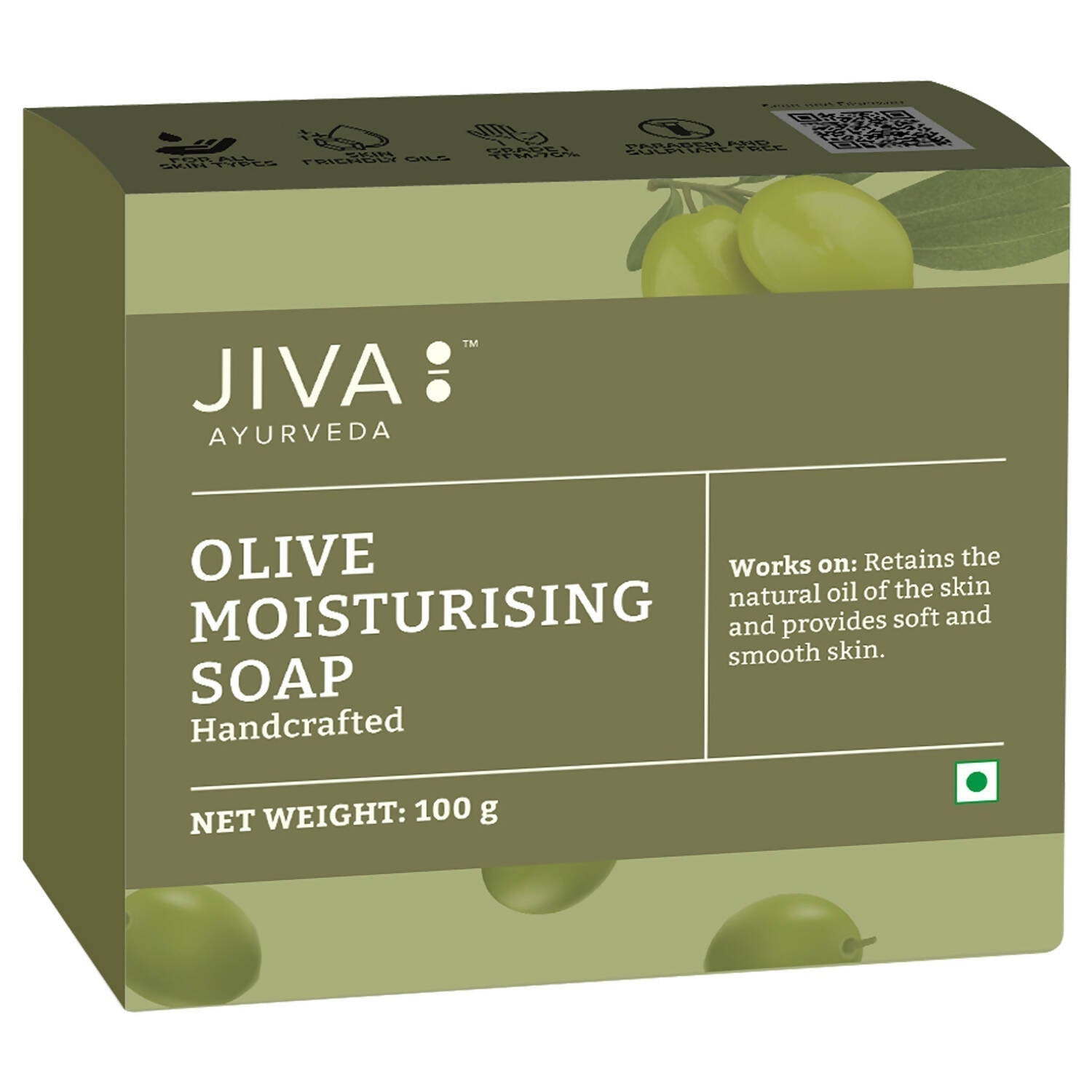 Jiva Ayurveda Olive Moisturising Soap - BUDNEN