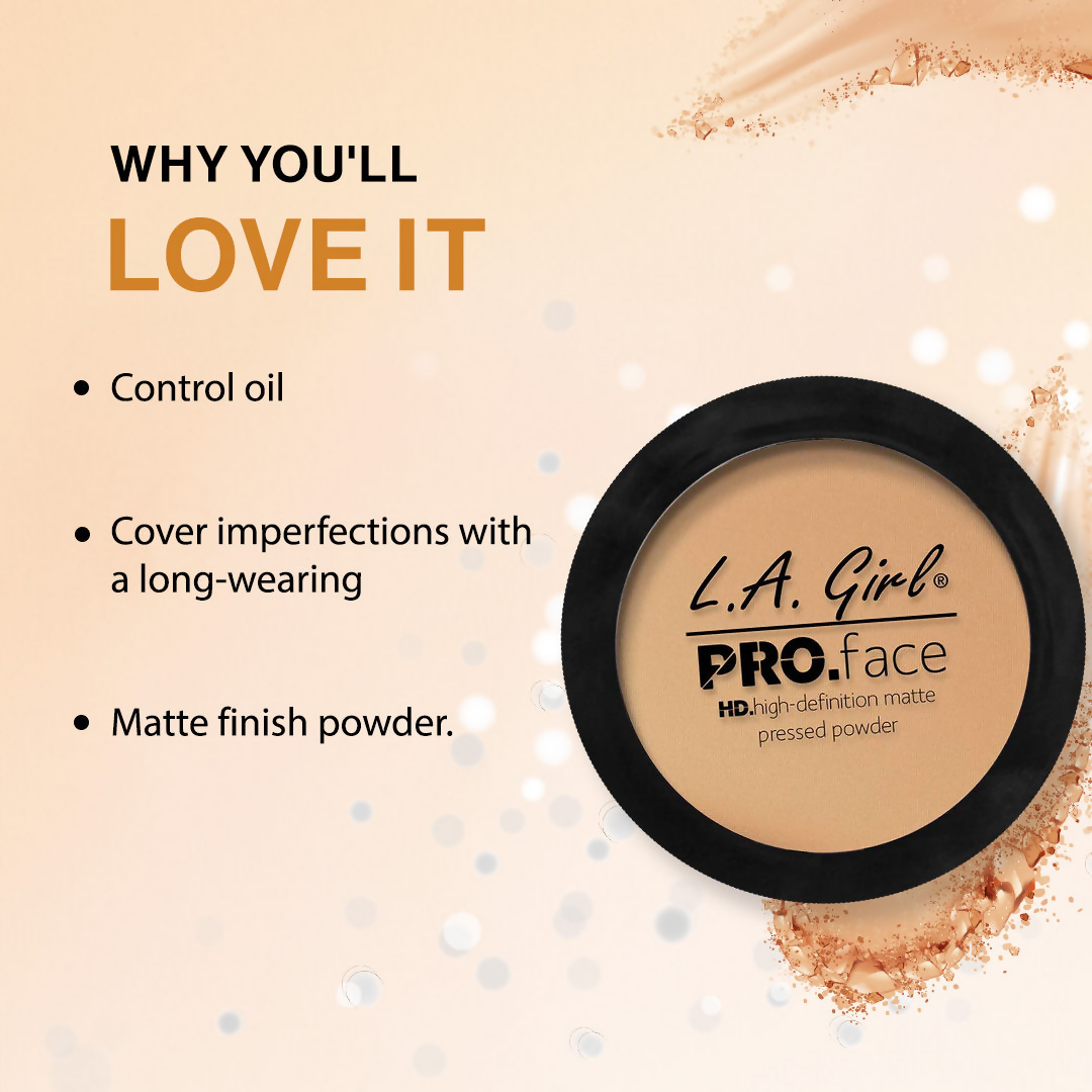 L.A. Girl HD PRO Face Pressed Powder - Soft Honey